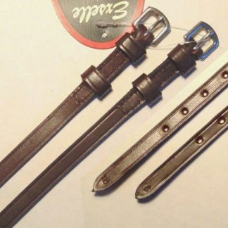 Exselle Brown English Leather Spur Straps w/ Keepers - 18"L