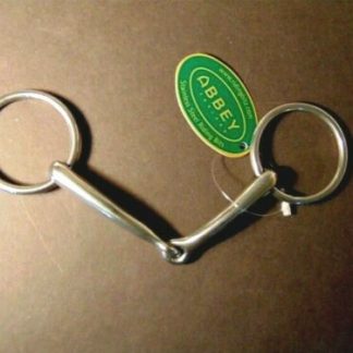 Abbey England Smooth Dressage Bradoon Snaffle Bit w/ 5" x 11 mm Mouth - New