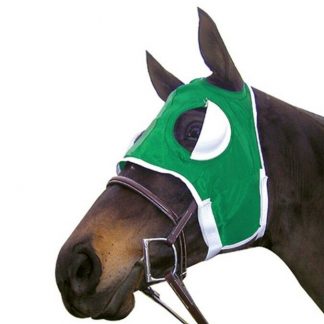 New Nylon Horse Blinker Hood Training, Racing 1/2 Cup Adjusts - GREEN