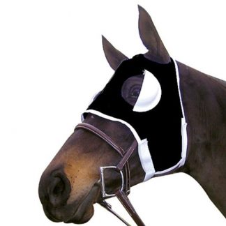 New Nylon Horse Blinker Hood Training, Racing 1/2 Cup Adjusts - BLACK