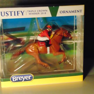 Breyer 2018 Justify Race Horse Ornament - Red Silks - NIB In Stock