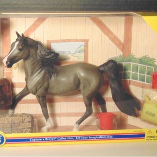 Breyer Horse CL Horse Care Gift Set w/ Grey Morgan Stallion - #61016 NIB Retired