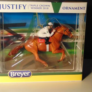Breyer 2018 Justify Race Horse Ornament - NIB #9303
