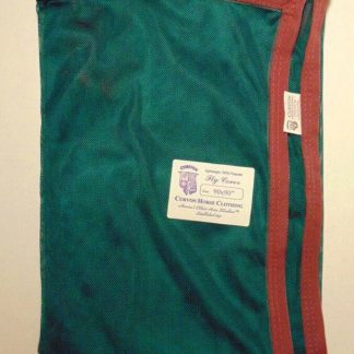 Curvon Scrim Fly Cover w/ Ties - Hunter Green w/ Maroon Trim - New