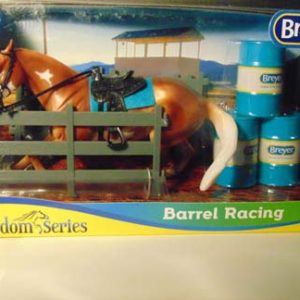 Breyer Classic Freedom Series Palomino Pinto Barrel Racing Set 2019 - #62201 NIB