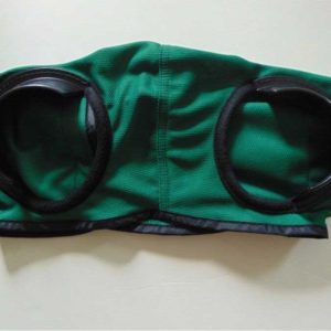 New Horse Blinker Hood Training, Racing 1/4 Cup Adjusts - Dark Green