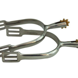 Coronet Ladies Dressage Rowel Spurs - SS - Sq Slot - 1.5" Neck - New